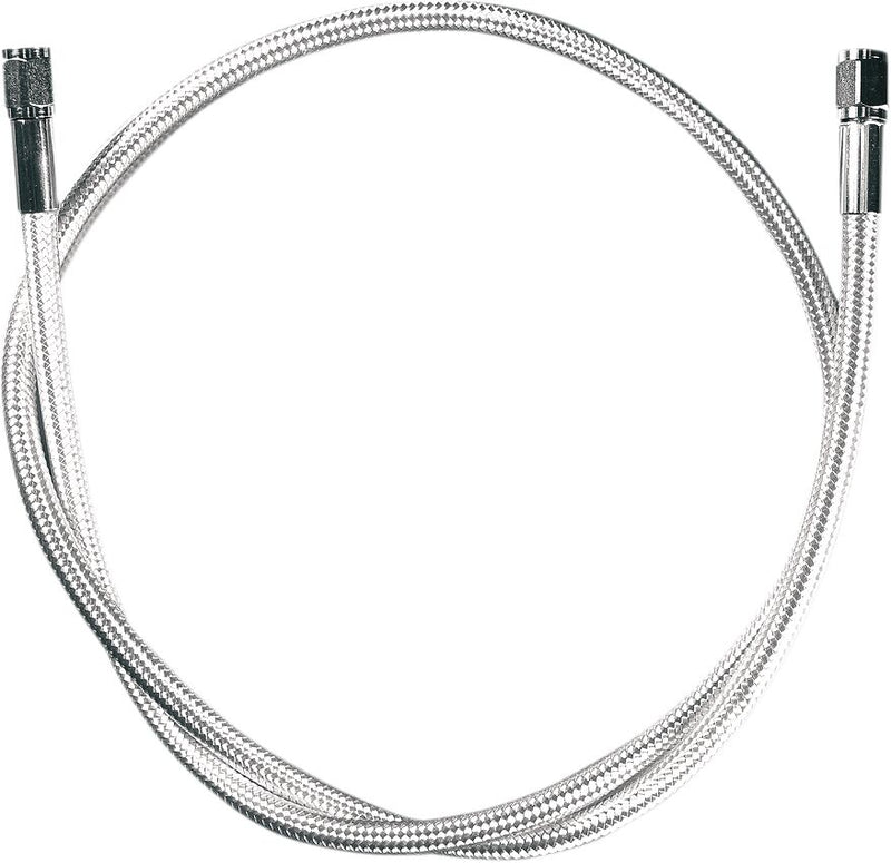 Braided Universal Brake Line Chrome - 71 CM