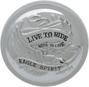 Live To Ride Gas Cap Silver - 76.2 MM | Vendor No 72644-SC2