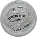 Live To Ride Gas Cap Chrome - 76.2 MM | Vendor No 72643