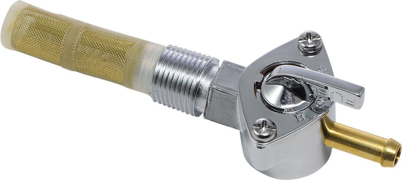 3/8 Inch NPT Fuel Petcock Silver | Vendor No 03-0002B-BC331