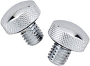 Chrome Knurled Bolt Kit For Softail Seat Chrome - 1/2-13 | Vendor No 74549