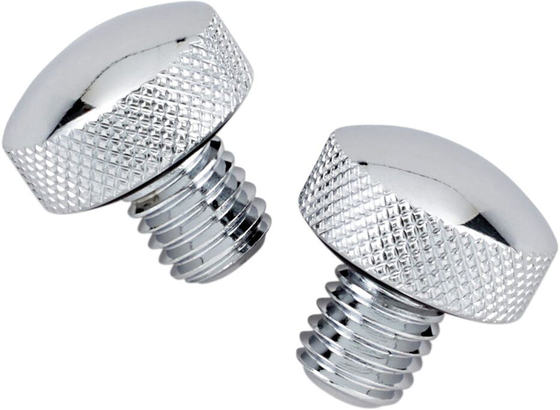 Chrome Knurled Bolt Kit For Softail Seat Chrome - 1/2-13 | Vendor No 74549