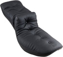 Regal Duke Pillow 2-Up Seat Black For Harley Davidson FL 1200 1958-1977