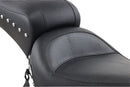 Studded 2-Up Seat Black For Harley Davidson FL 1200 1958-1977 - 30.5 CM