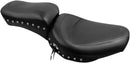 Studded 2-Up Seat Black For Harley Davidson FL 1200 1958-1977 - 30.5 CM