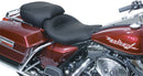 Studded Wide Touring Seat Black For Harley Davidson FLHR 1340 1997-1998 - 48.5 CM