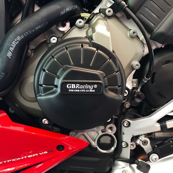 Engine Cover Set Black For Ducati Streetfighter V4 2020-2022