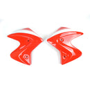 Radiator Cheeks For Metallic Red/Metallic White (Mirage Red/Glacier White) For Suzuki SV 650 N 2016-2018
