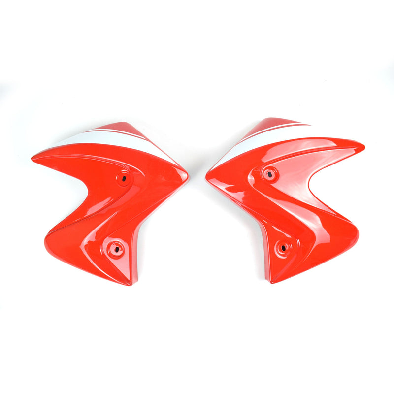 Radiator Cheeks For Metallic Red/Metallic White (Mirage Red/Glacier White) For Suzuki SV 650 N 2016-2018