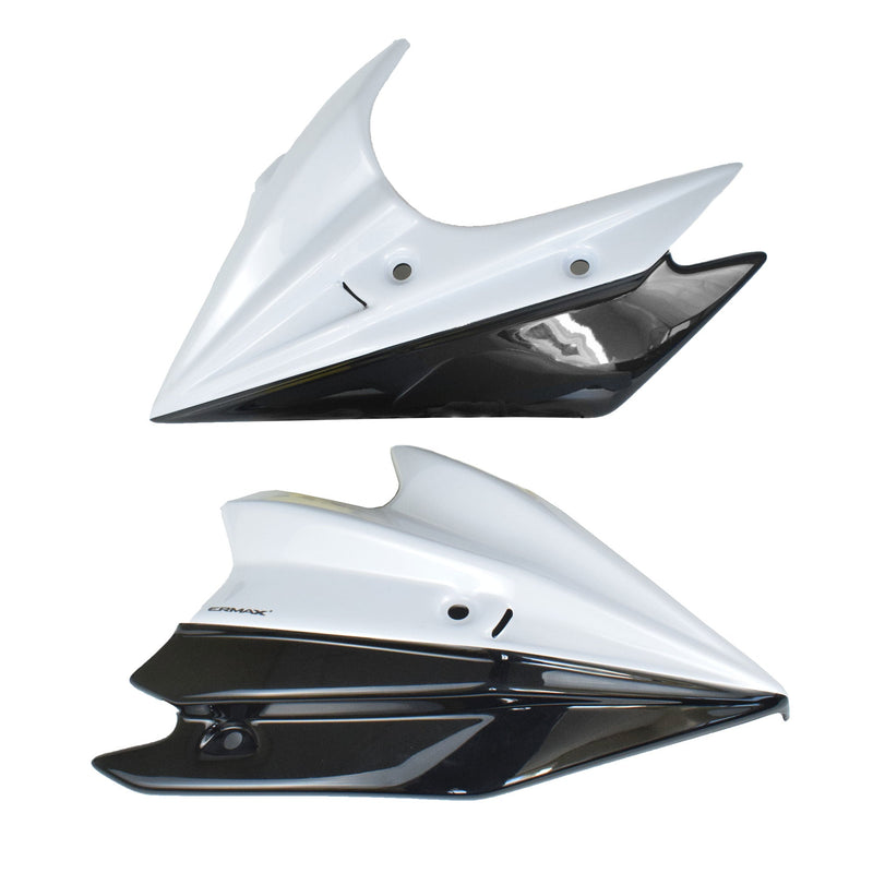 Belly Pan For Met White/Met Black (Pearl Stardust White/Spark Black) For Kawasaki Z 800 2013-2013