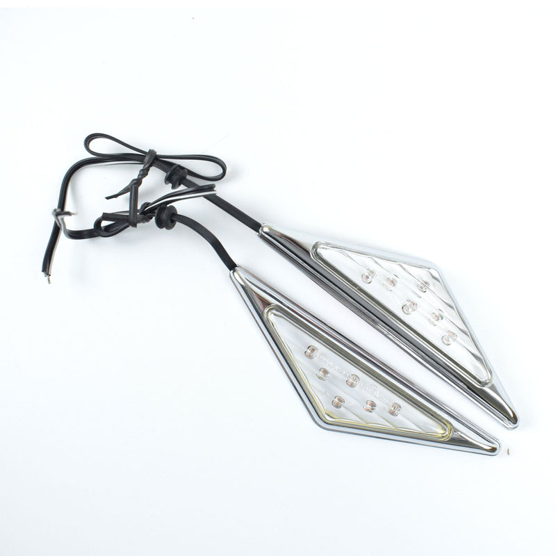 Mini LED Indicators Triangular For White with Aluminium Trim