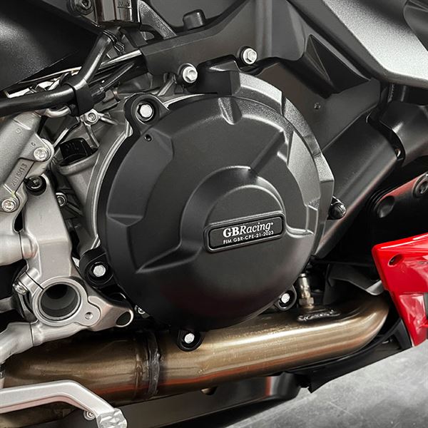 Engine Cover Set Black For Ducati V2 Streetfighter 2022-Current