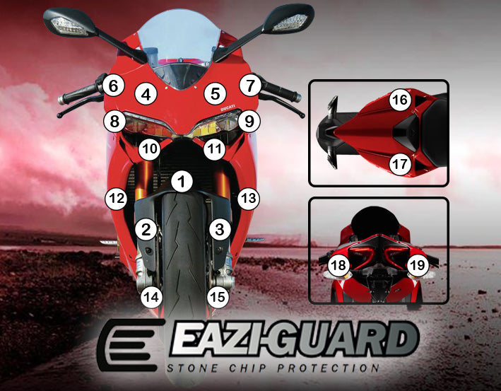 Stone Chip Protection Kit Clear Gloss For Ducati 1199 Panigale 2012-2015