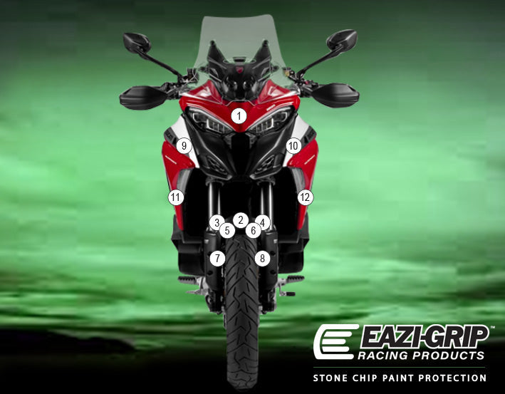 Stone Chip Protection Kit Clear Gloss For Ducati Multistrada V4 2021-Current