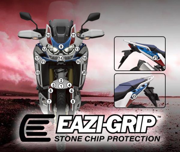 Stone Chip Protection Kit Clear Gloss For Honda CRF 1100 L Africa Twin Adventure Sports 2020-2023