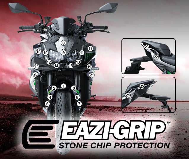 Stone Chip Protection Kit Clear Gloss For Kawasaki Z H2 2020-Current