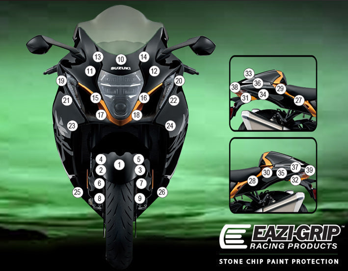 Stone Chip Protection Kit Clear Gloss For Suzuki Hayabusa GSX1300R 2021-Current