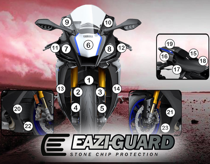 Stone Chip Protection Kit Clear Matt For Yamaha YZF-R1/M 2020-Current