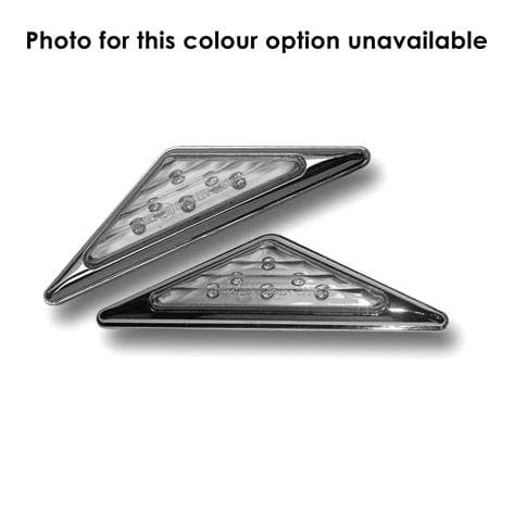 Mini LED Indicators Triangular For White with Black Trim