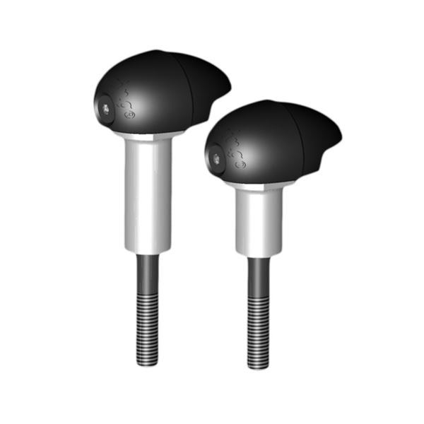 Bullet Frame Slider Set Street Black For BMW S1000 RR 2019-Current