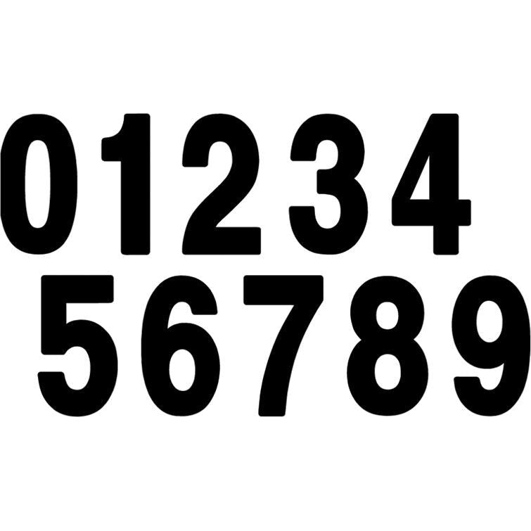 Factory Effex Pro-4 Numbers Black - 8 Inch