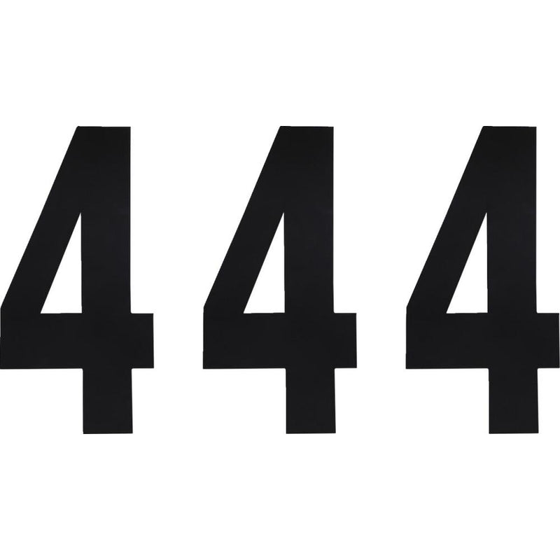 Factory Effex Standard-4 Numbers Black - 6 Inch