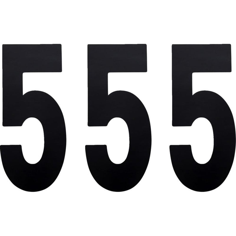 Factory Effex Standard-5 Numbers Black - 8 Inch