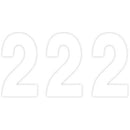 Factory Effex Mini Pro-2 Numbers White - 4 Inch