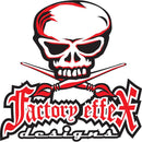 Factory Effex Logo Skull Decals Red