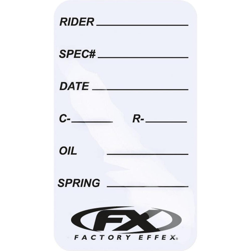 Factory Effex Suspension Spec Sticker White