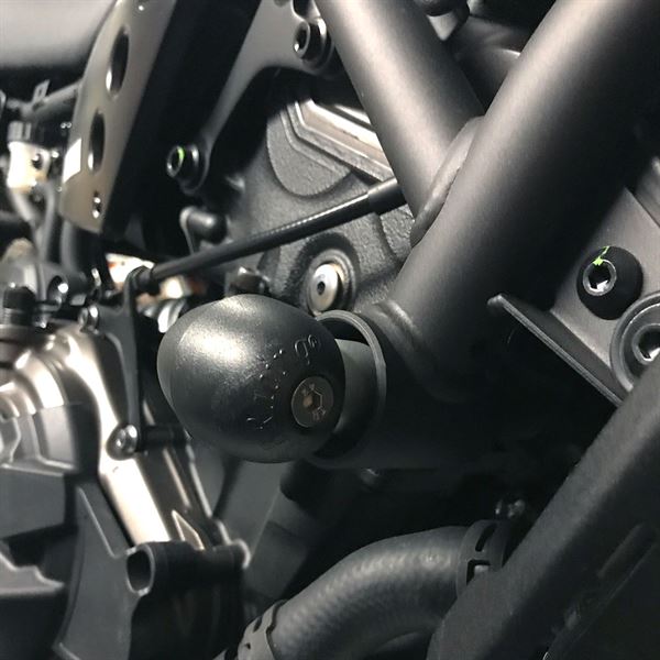 Bullet Frame Slider Set Street Black For Yamaha MT-07 2014-Current