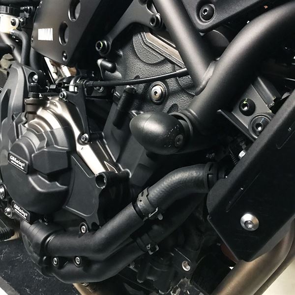 Bullet Frame Slider Set Street Black For Yamaha MT-07 2014-Current