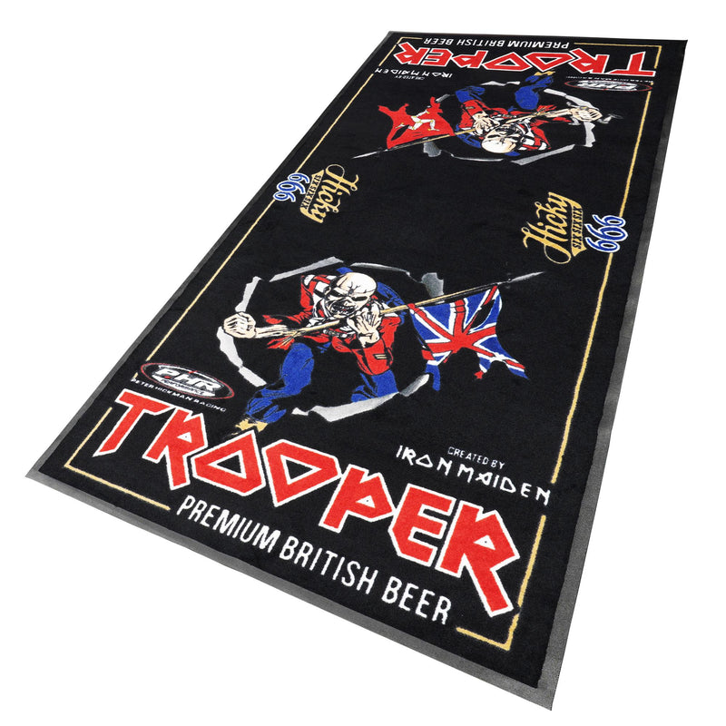 Limited Edition Iron Maiden Trooper Motorcycle Garage Mat Expert Rubber Backed