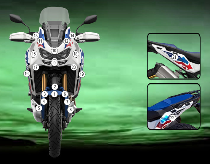 Stone Chip Protection Kit Clear Gloss For Honda Africa Twin Adventure Sports 2024-Current