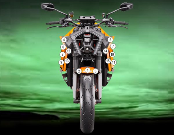 Stone Chip Protection Kit Clear Gloss For KTM 1390 Superduke R 2024-Current