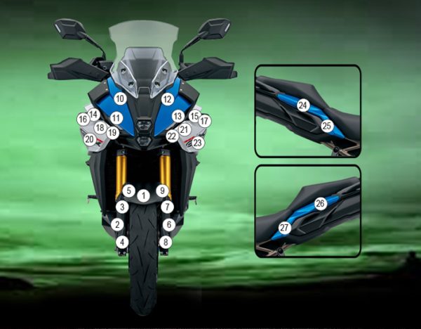 Stone Chip Protection Kit Clear Matt For Suzuki GSX-S1000 GX 2024-Current