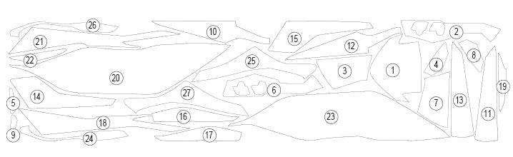 Stone Chip Protection Kit Clear Matt For Suzuki GSX-S1000 GX 2024-Current