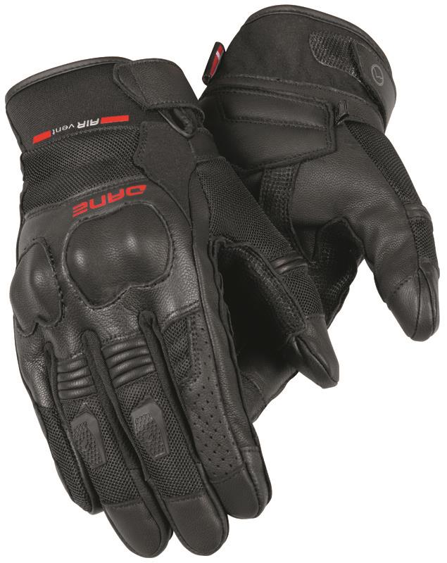 Dane Samso Motorcycle Leather Gloves Black