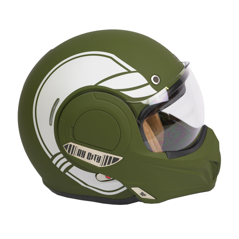 ByCity 180 Tech R22.06 Flip-Up Helmet Green