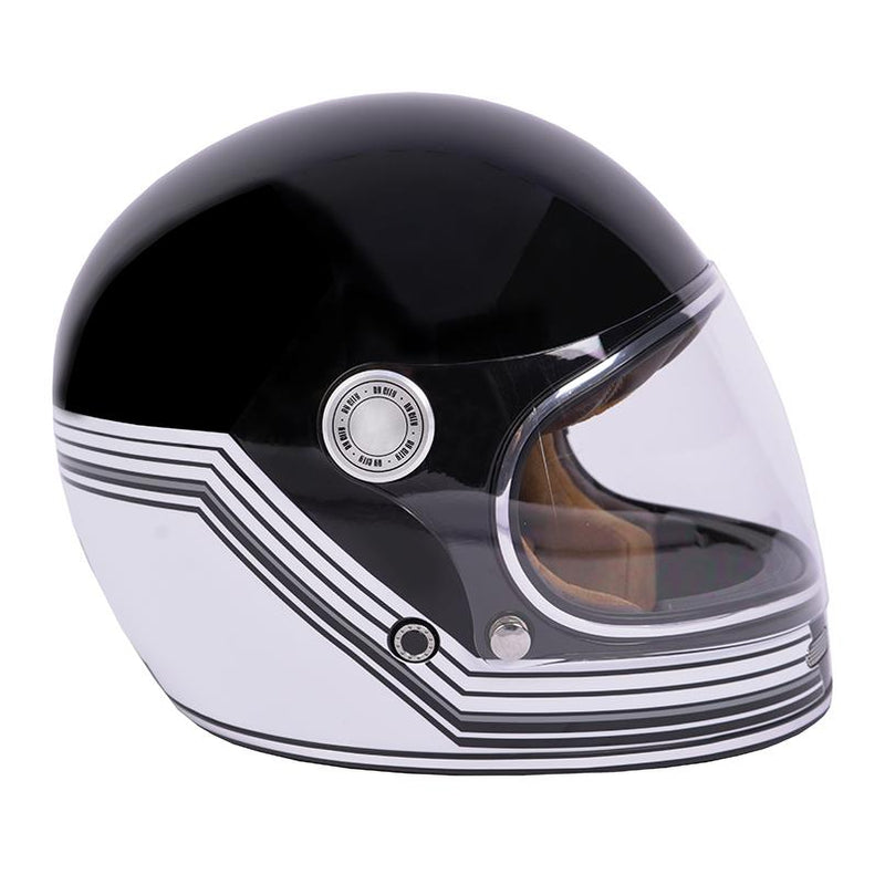 ByCity Roadster 2 R22.06 Full Face Helmet Black / White Lines