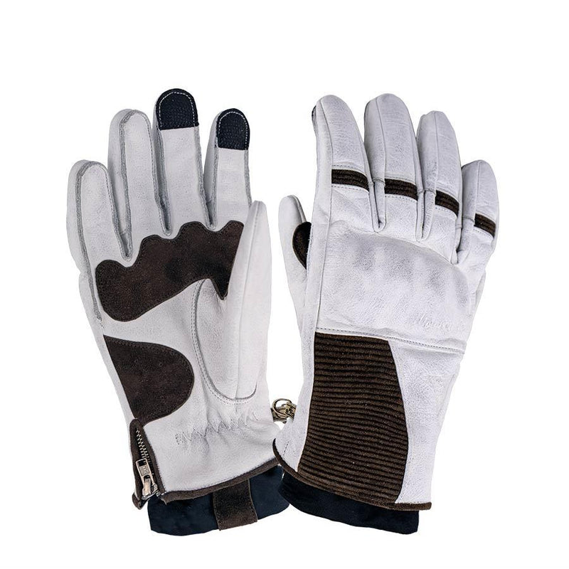 ByCity Detroit Leather Gloves White