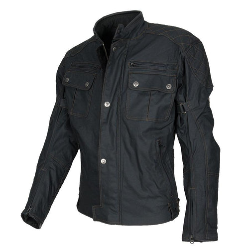 ByCity Belfast Waxed Cotton Jacket Black