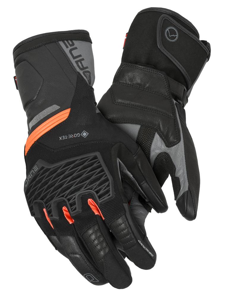 Dane Magnus Gore-Tex Grip Motorcycle Gloves Black / Orange