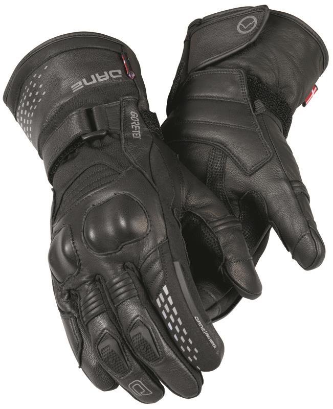 Dane Dragor Gore-Tex Grip Motorcycle Gloves Black