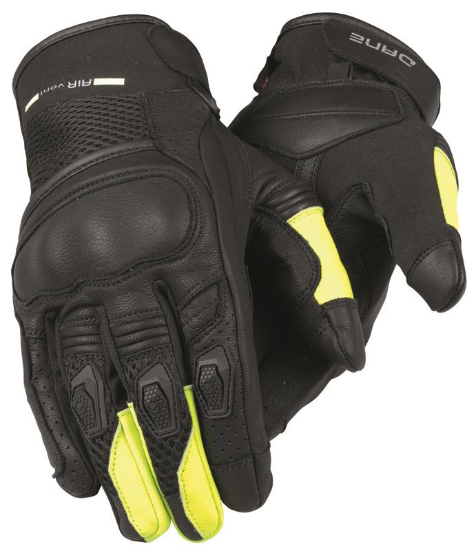 Dane Kimi Motorcycle Gloves Black / Yellow