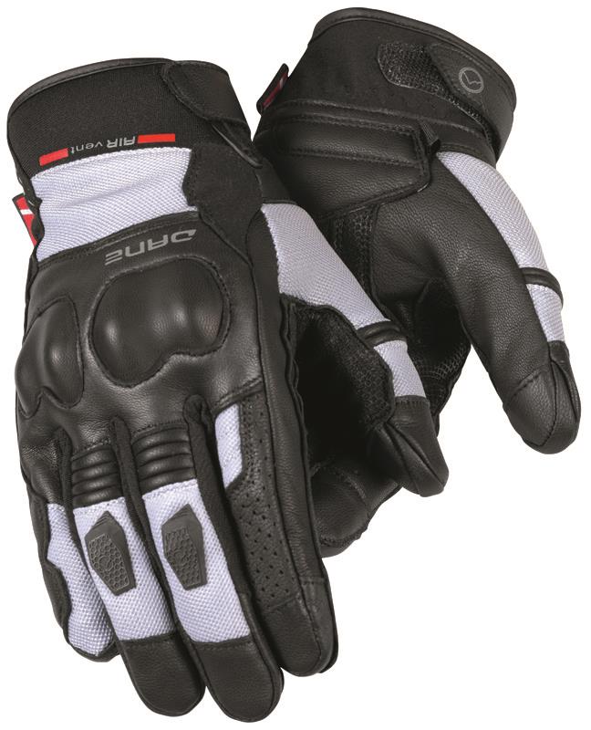 Dane Samso Motorcycle Leather Gloves Grey / Black