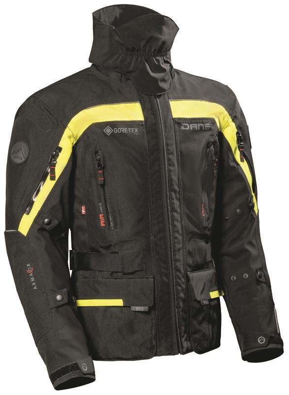 Dane Nimbus 2 Gore-Tex Pro Motorcycle Jacket Black / Yellow