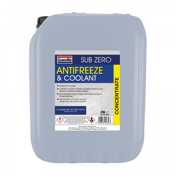 Sub Zero Blue Coolant Concentrate - 20L