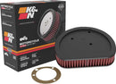 Replacement High-Flow Air Filter Black / Red For Harley Davidson FLHR 1450 1999-2006