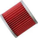 Oil Filter Red / Silver For Kawasaki CRS 305 1982-1987 - 52 MM
